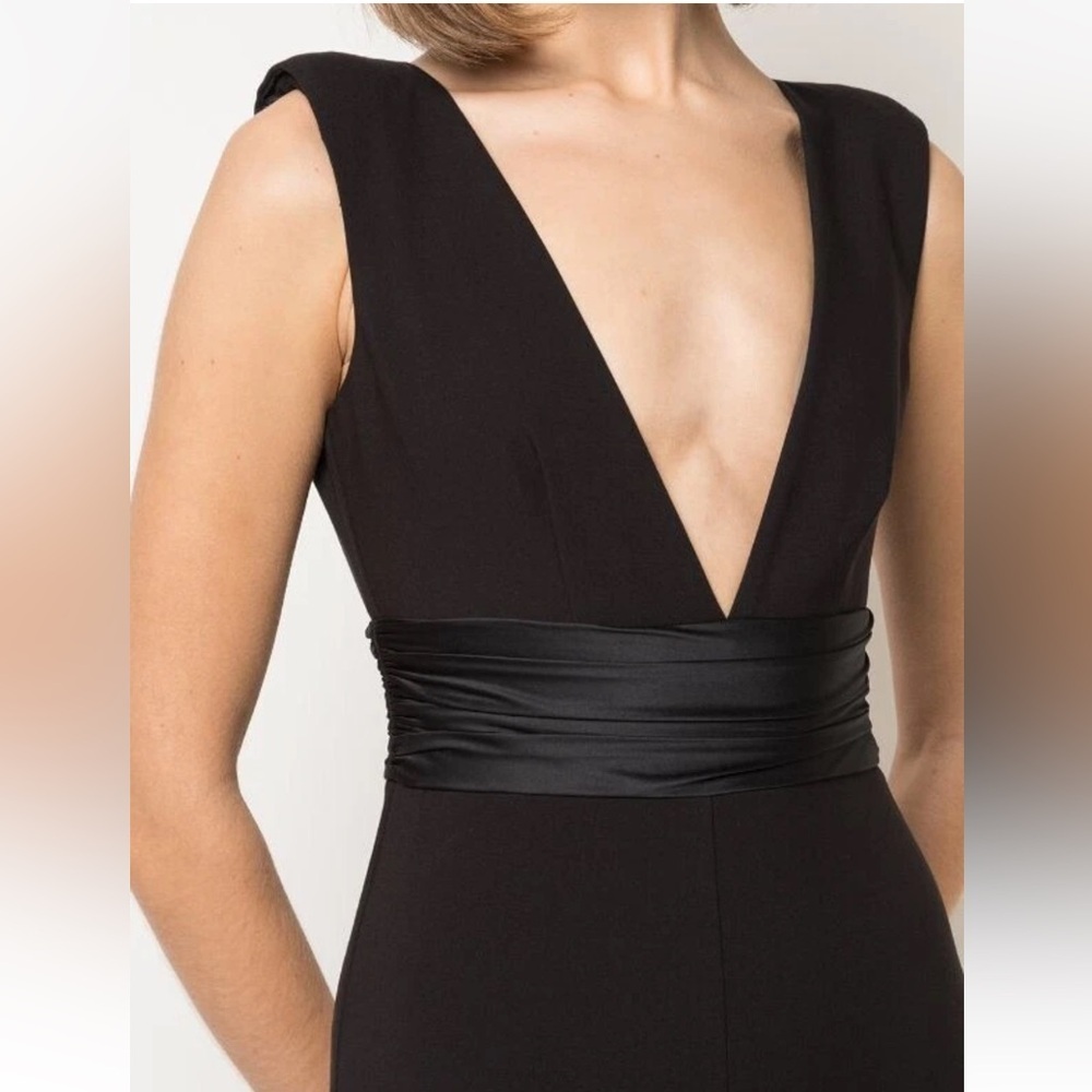 NWT LIKELY Maggie Jumpsuit Black Party Cocktail Sleeveless Elegant Sexy Size 2 - Picture 3 of 11